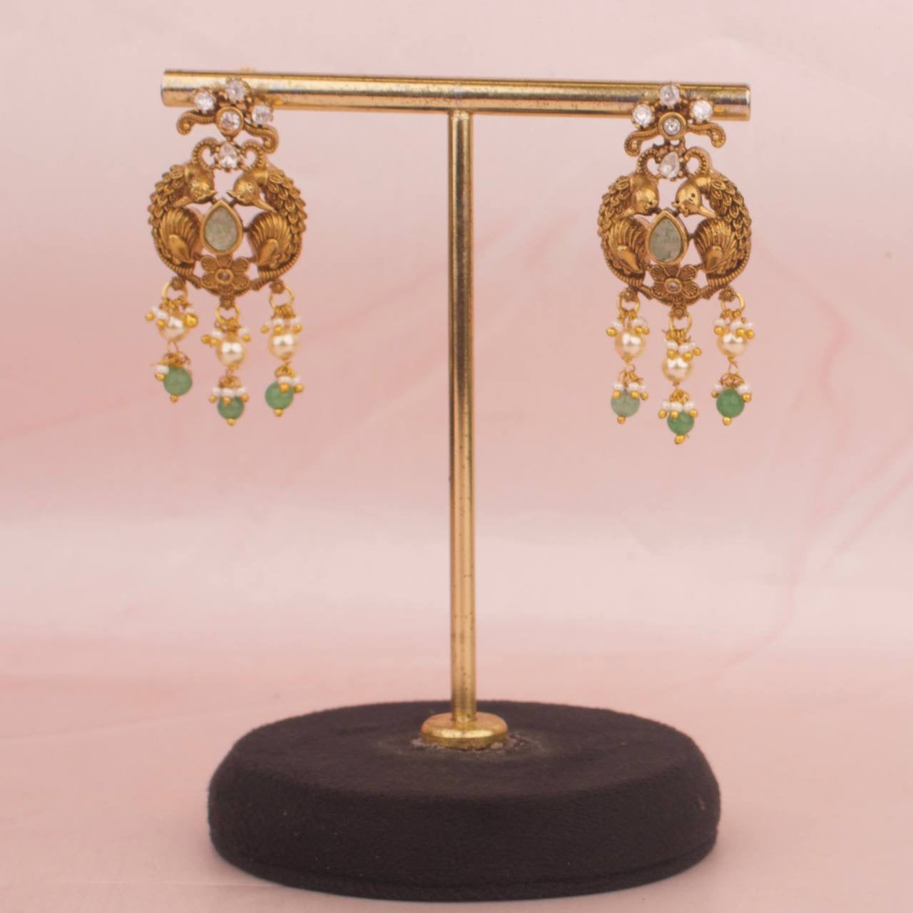 Moissanite Polki x Jadau Kundan Beads Choker Set
