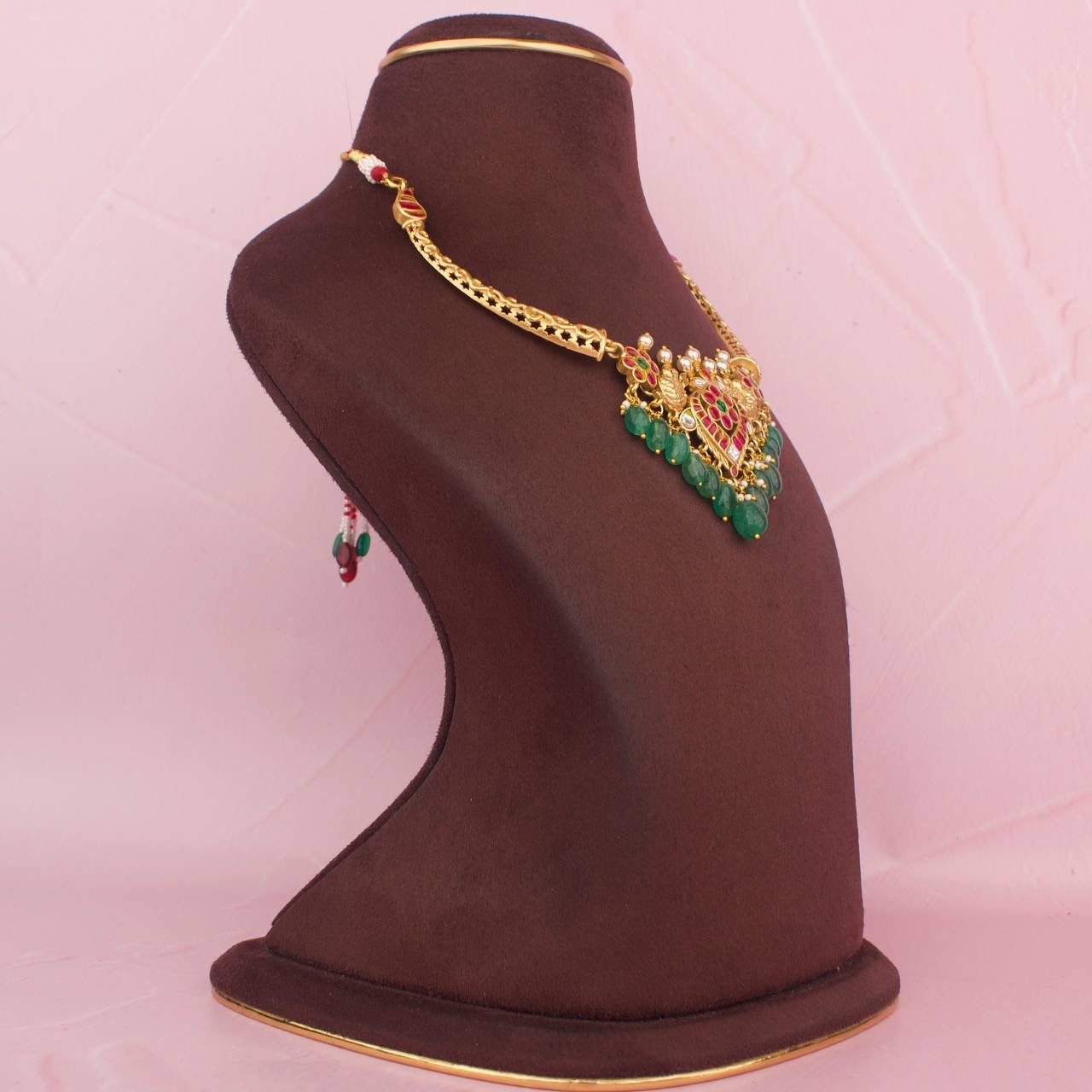 Floral Heritage Design Jadau Kundan Kanti and Necklace