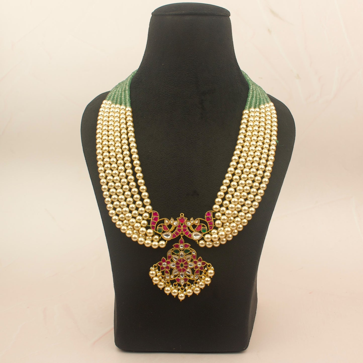 Jadau Kundan Pearl & BeadsMala