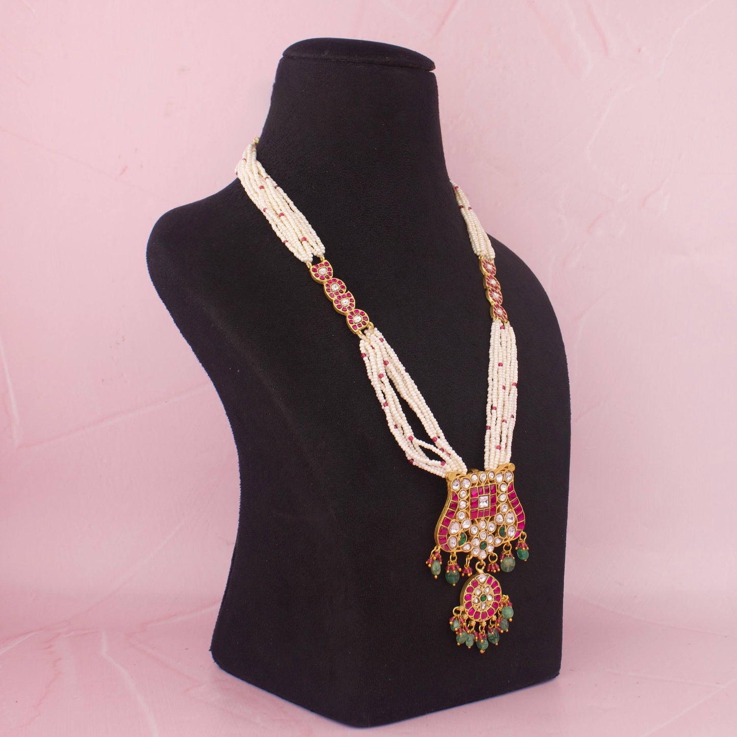 Unique Jadau Kundan Long Beads Mala