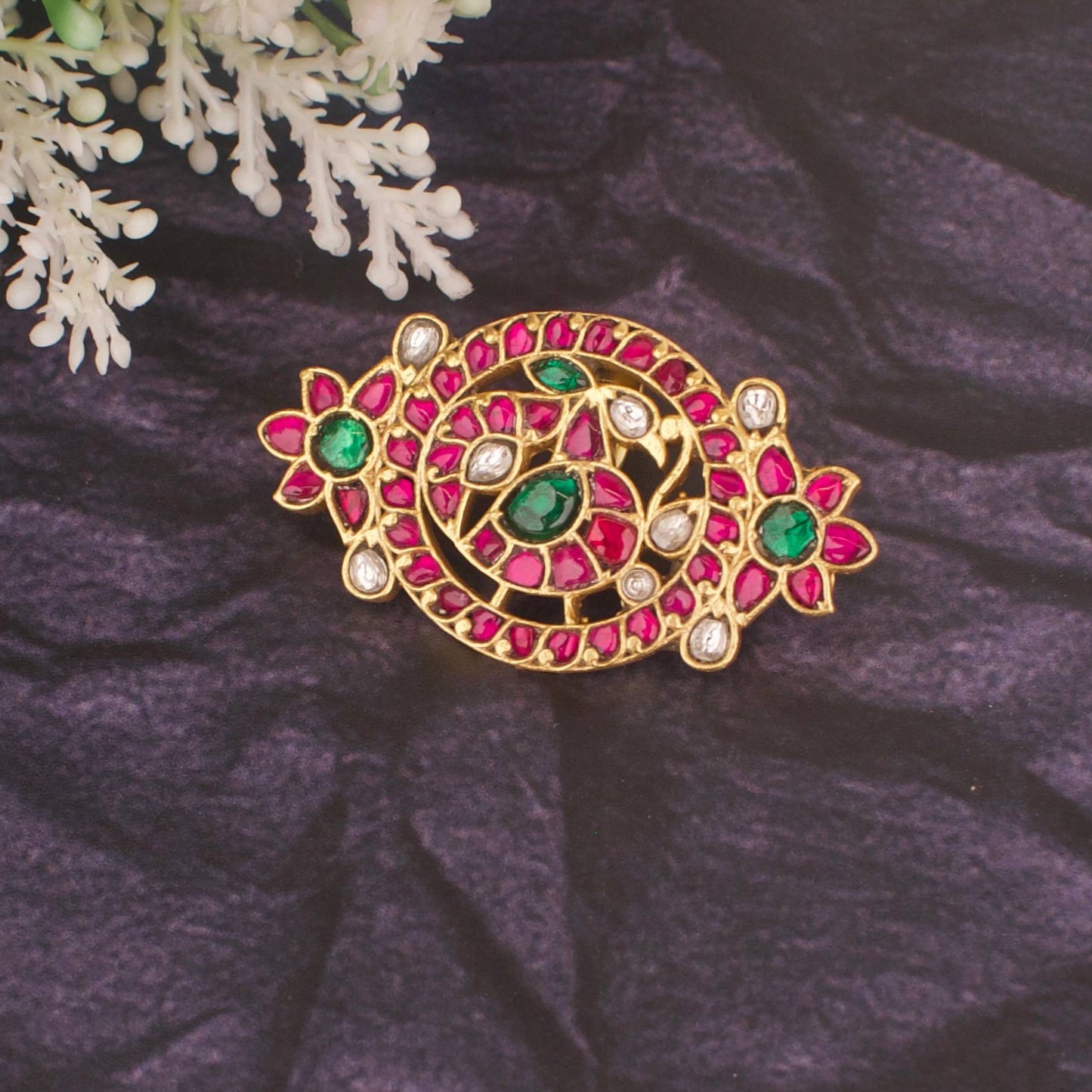 Exquisite Jadau Kundan Pendant Mini Locket