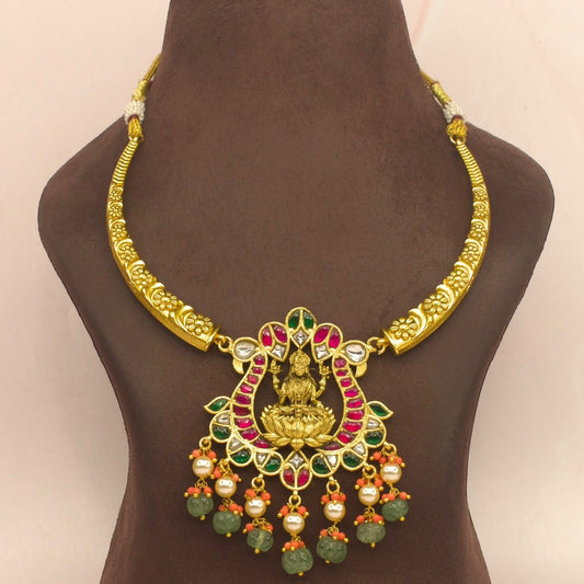 Laxmi Devi Jadau Kundan Kanti Necklace