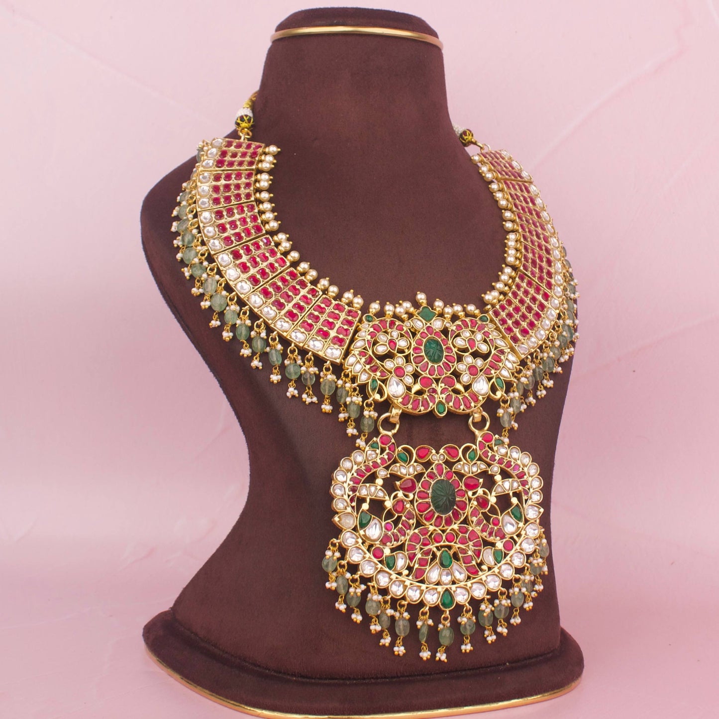Bridal South Indian Jadau Kundan Haram