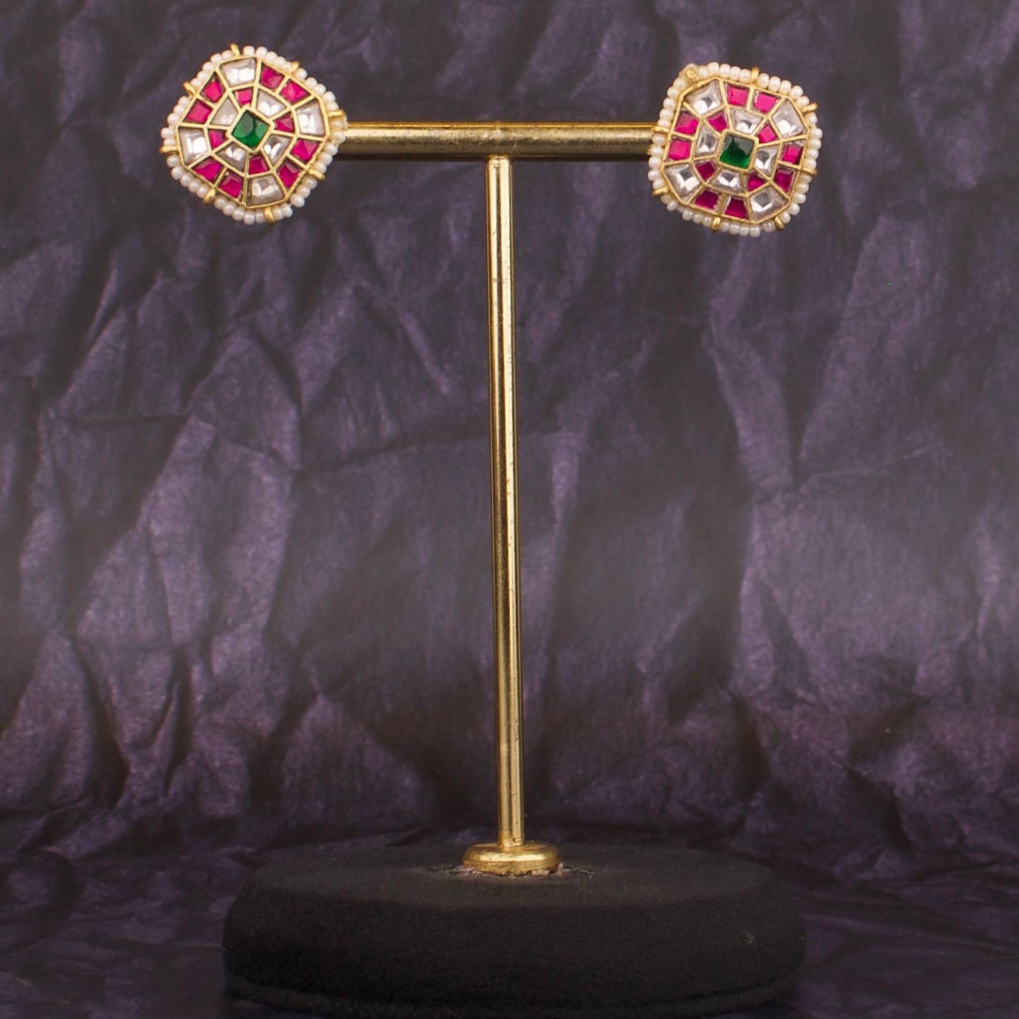 Stylish Jadau Kundan Studs Earrings