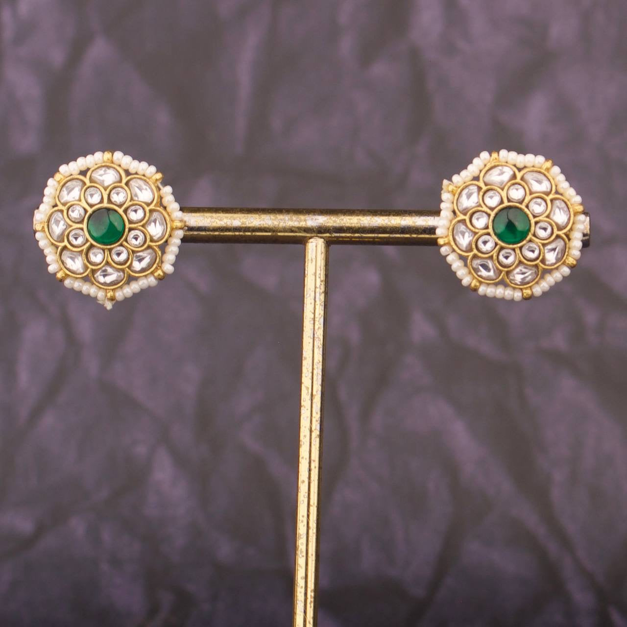 Royal Bloom Jadau Kundan Studs