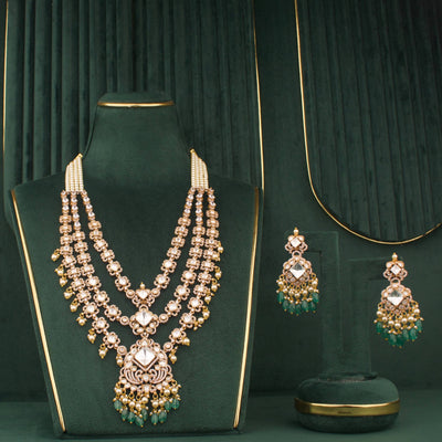 Magnificent Victorian Bridal Necklace Set With Earrings