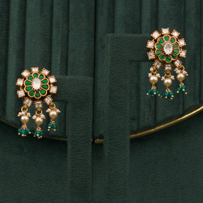 Radiant Victorian Stud Earrings With Hangings