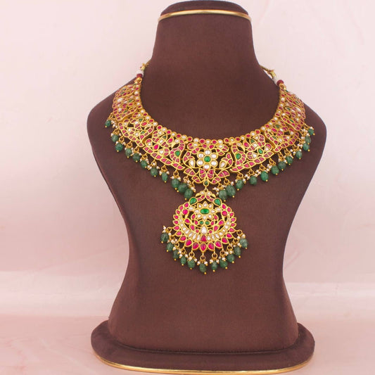 Traditional Jadau Kundan Necklace - Bridal Edition