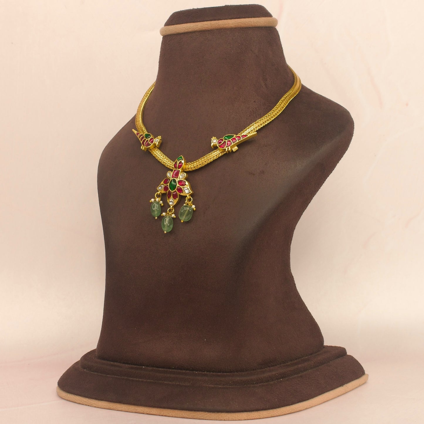 Simple Elegant Jadau Kundan Nantaad Necklace