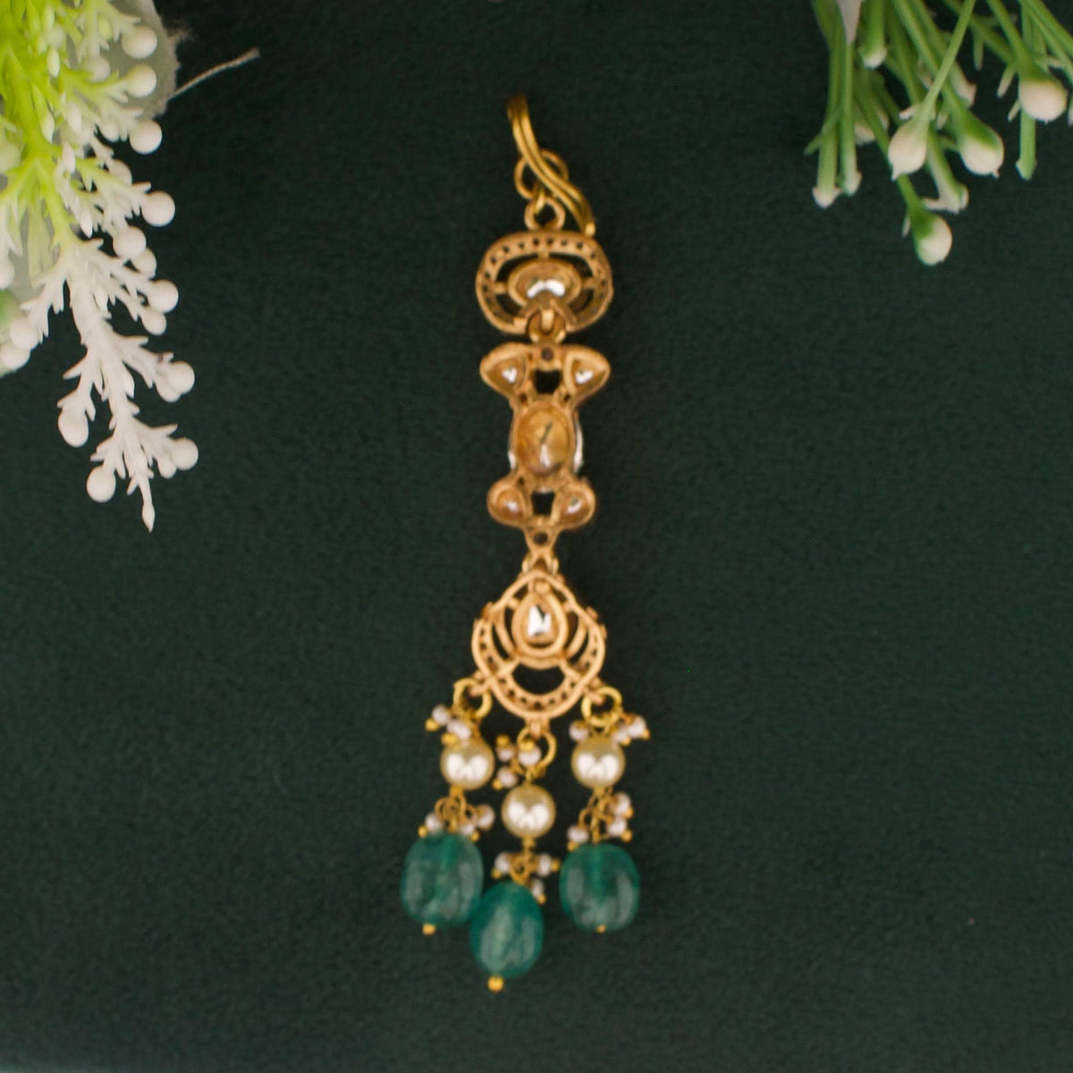 Radiant Bridal Victorian Choker With Earrings And Maang Tikka