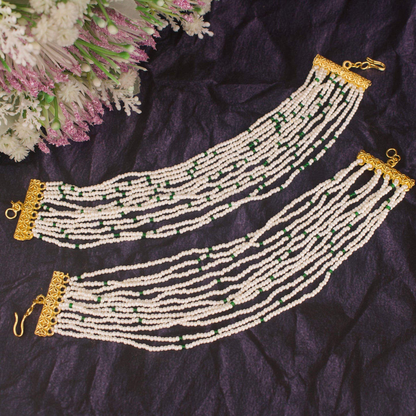 Classic Pearls Champasaralu - DULHAN JEWELS