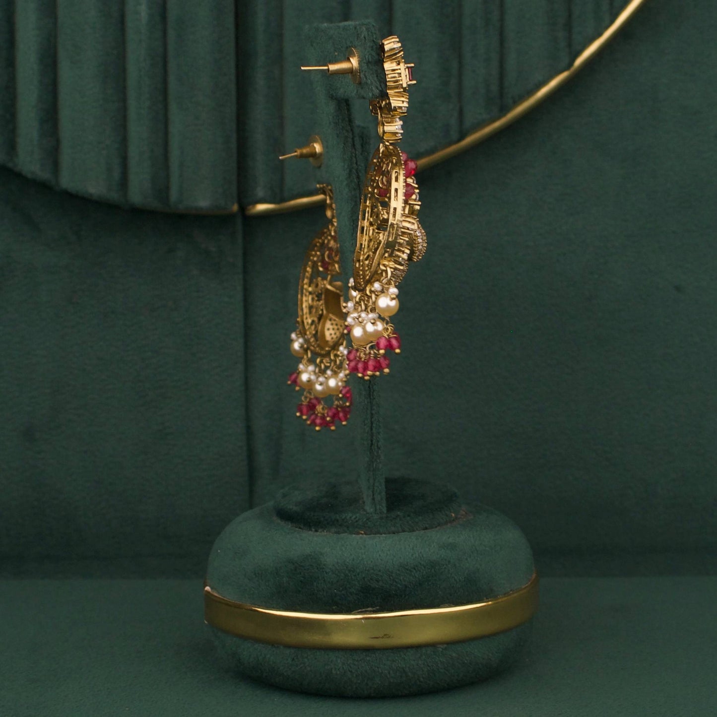 Heritage Peacock Design Fusion Kundan & Polki victorian Necklace Set