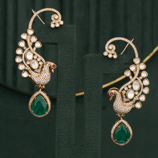 Victorian Peacock Design Full Kaan / Earcuff