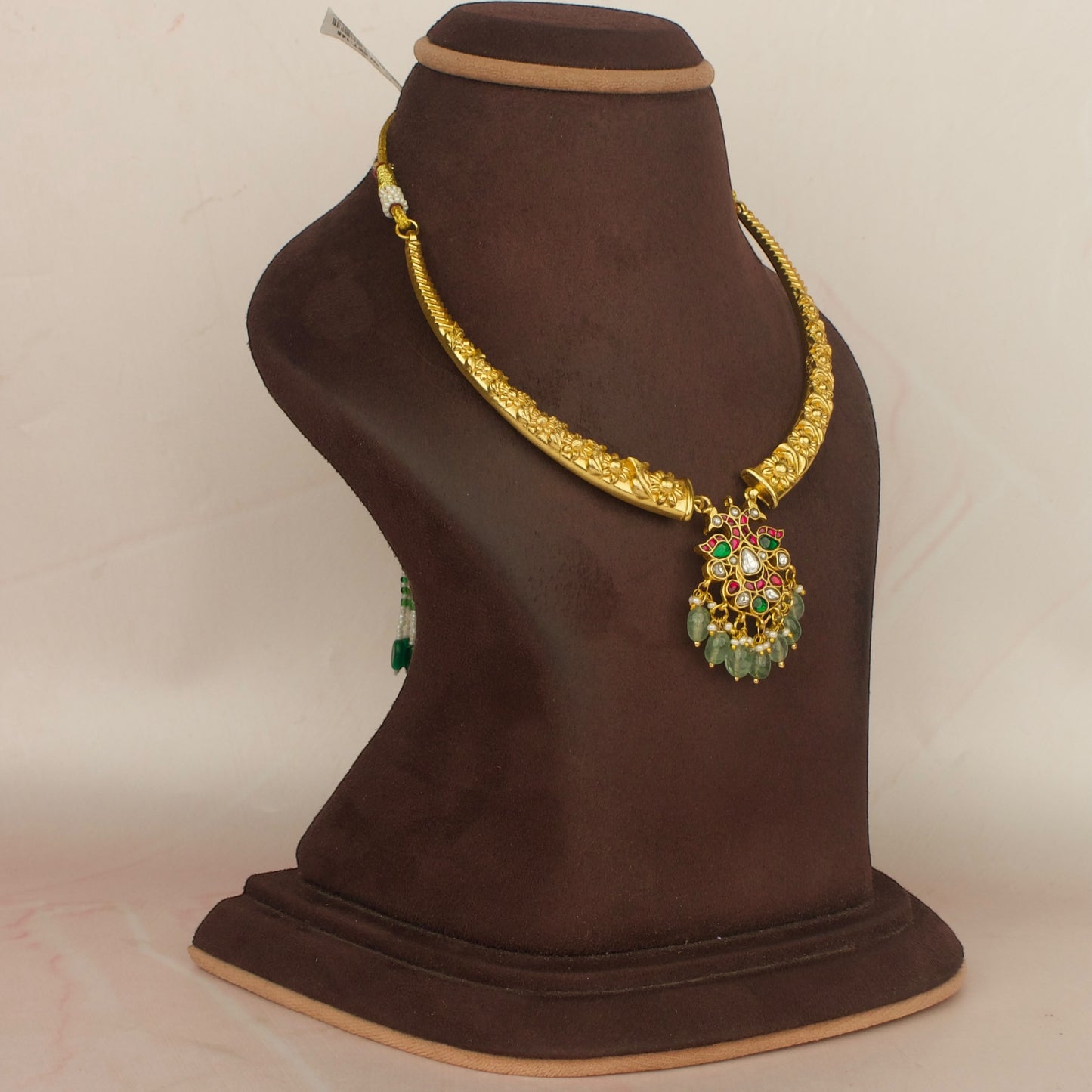 Floral Design Jadau Kundan Kanti Necklace