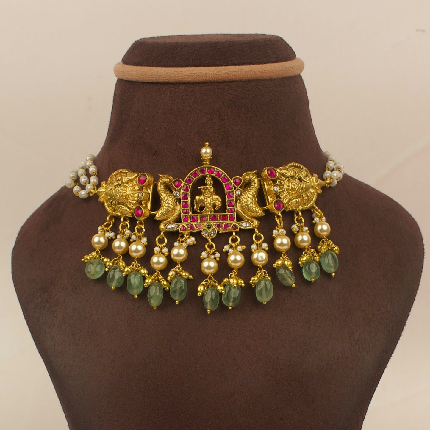 Divine Lord Krishna Kundan Choker Set