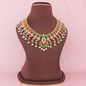 Mango Design Jadau Kundan Multicolour Necklace