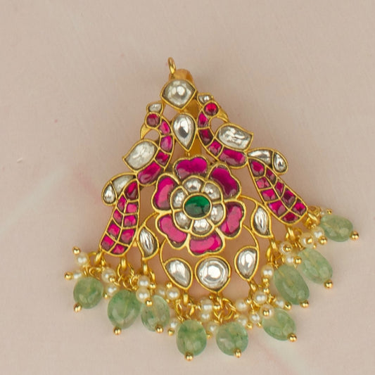 Peacock Design Jadau Kundan Locket