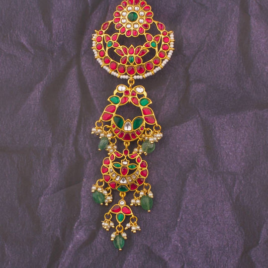 Unique Jadau Kundan Mini Hair Pin