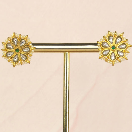 Ethinic Jadau Kundan Stud Earrings