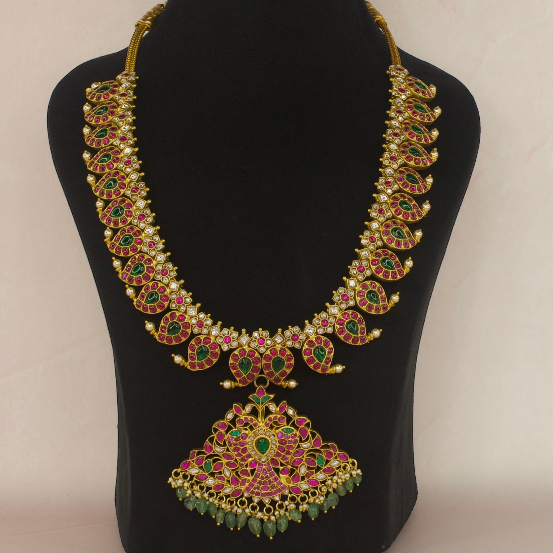 Jadau kundan mango necklace | handmade necklace outlets | kids jewelry