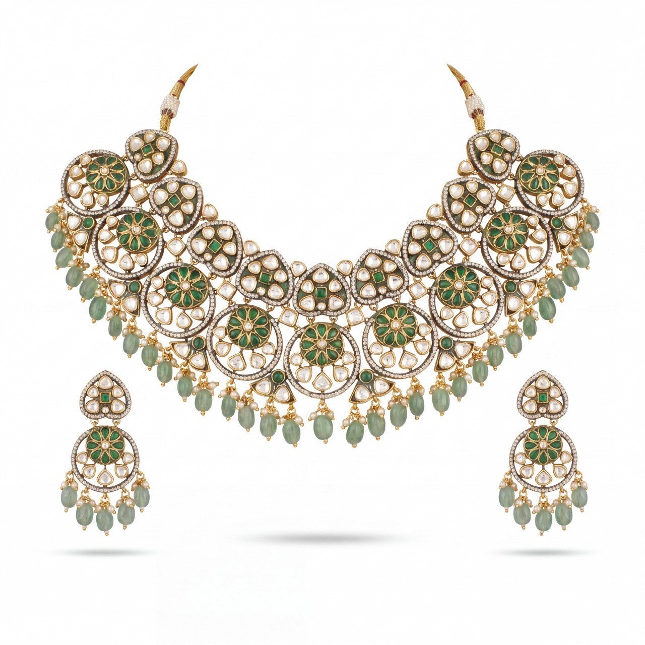 Timeless Victorian Choker Set with screw-back earrings