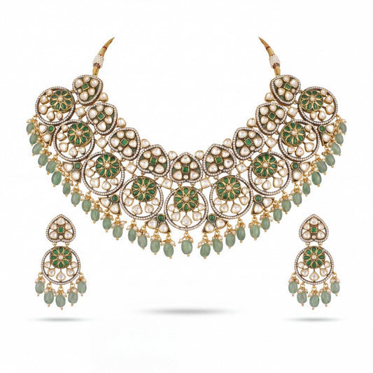 Timeless Victorian Choker Set with screw-back earrings