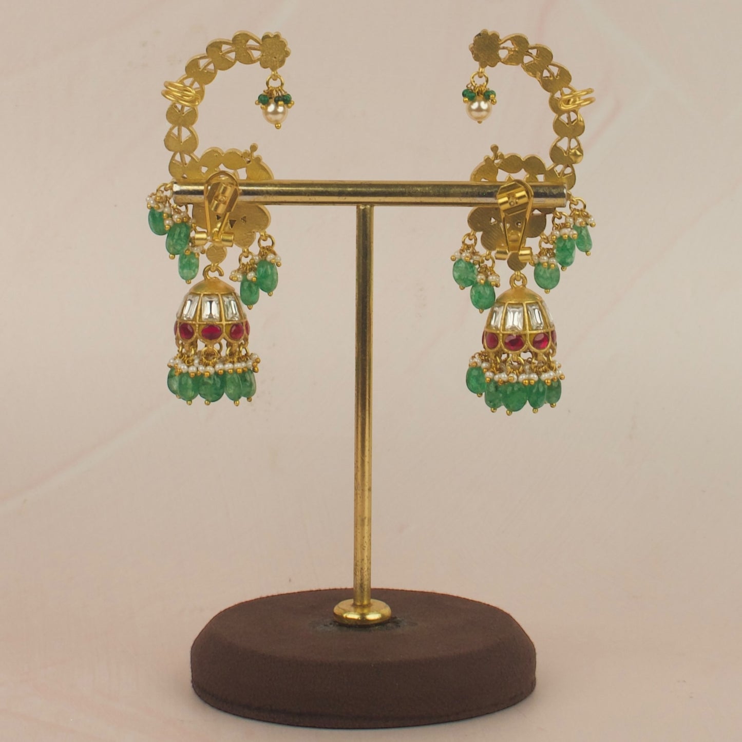 Enchanting Fullkaan Jadau Kundan Jhumka Earrings