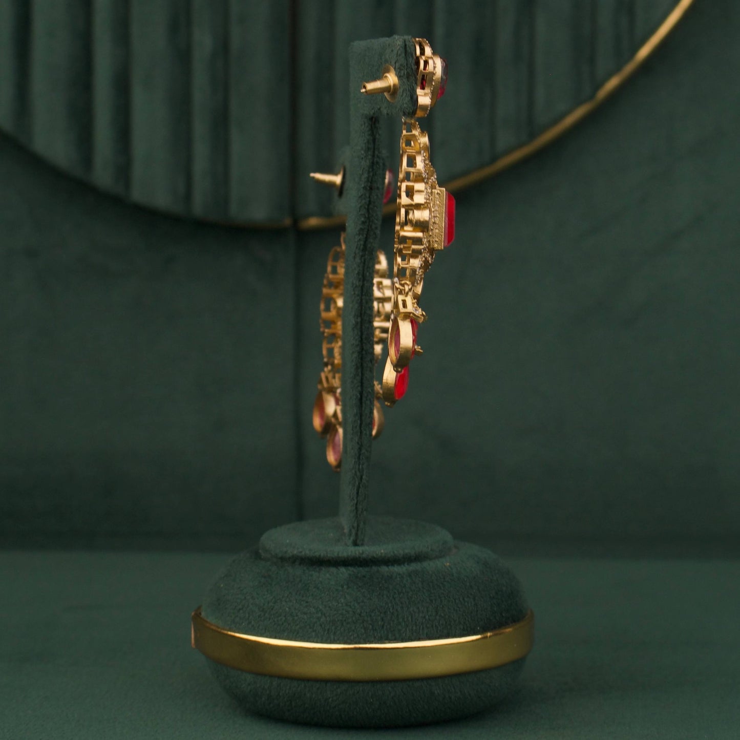 Royal Heritage Polki Jadau Kundan Layered Necklace Set With Matching Earrings