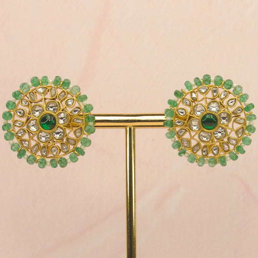 Alluring Jadau Kundan Stud Earrings