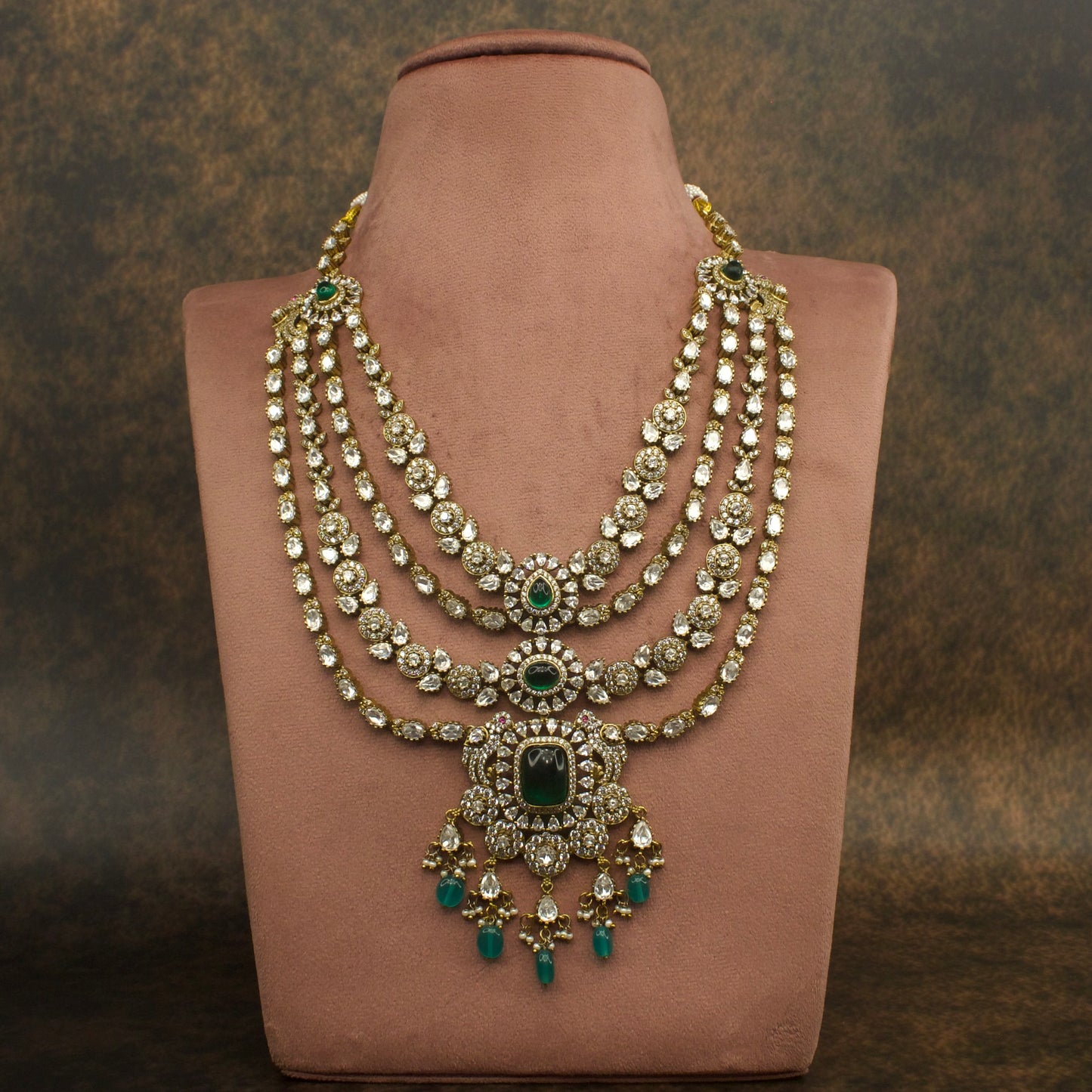 Multi-Layer Bridal Victorian Necklace Set