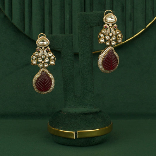 Classic Peacock Design Victorian Hanging Earrings