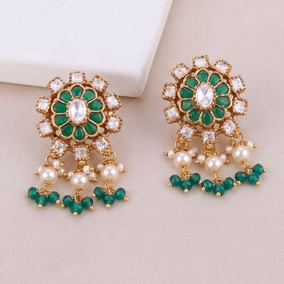 Radiant Victorian Stud Earrings With Hangings