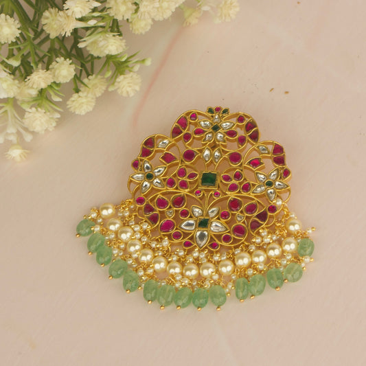 Imperial Blossom Jadau Kundan Pendant