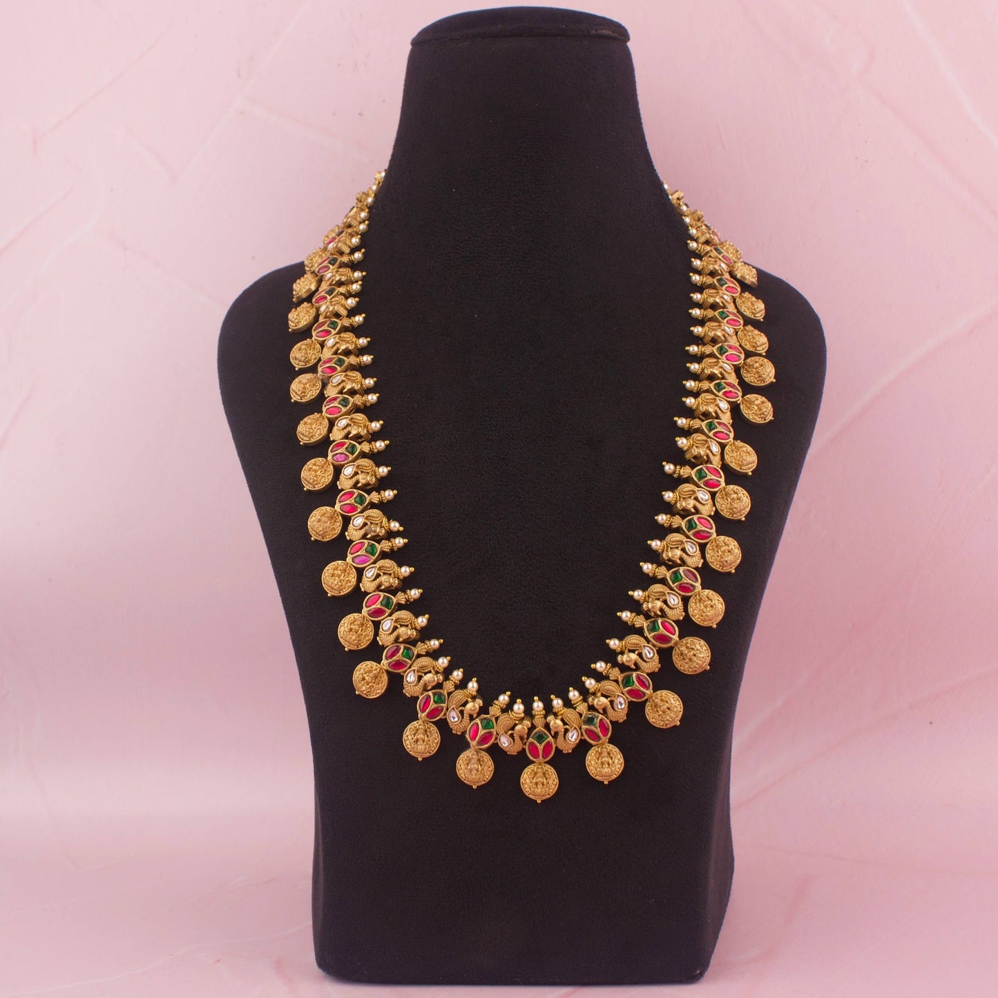 Jadau Kundan Nakshi Long Haram