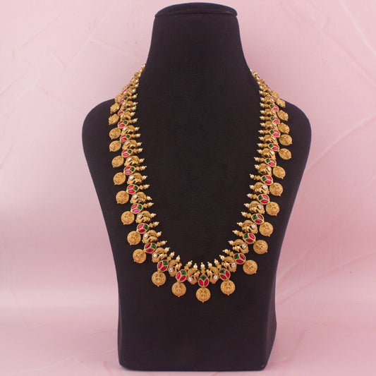 Jadau Kundan Nakshi Long Haram