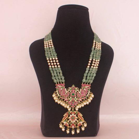 Bridal Jadau Kundan Beads Rani Haram