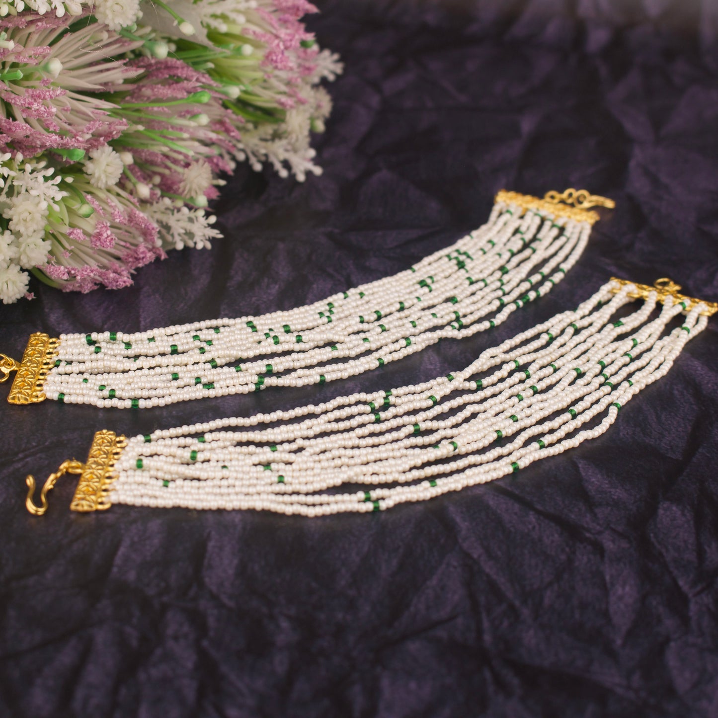 Classic Pearls Champasaralu - DULHAN JEWELS