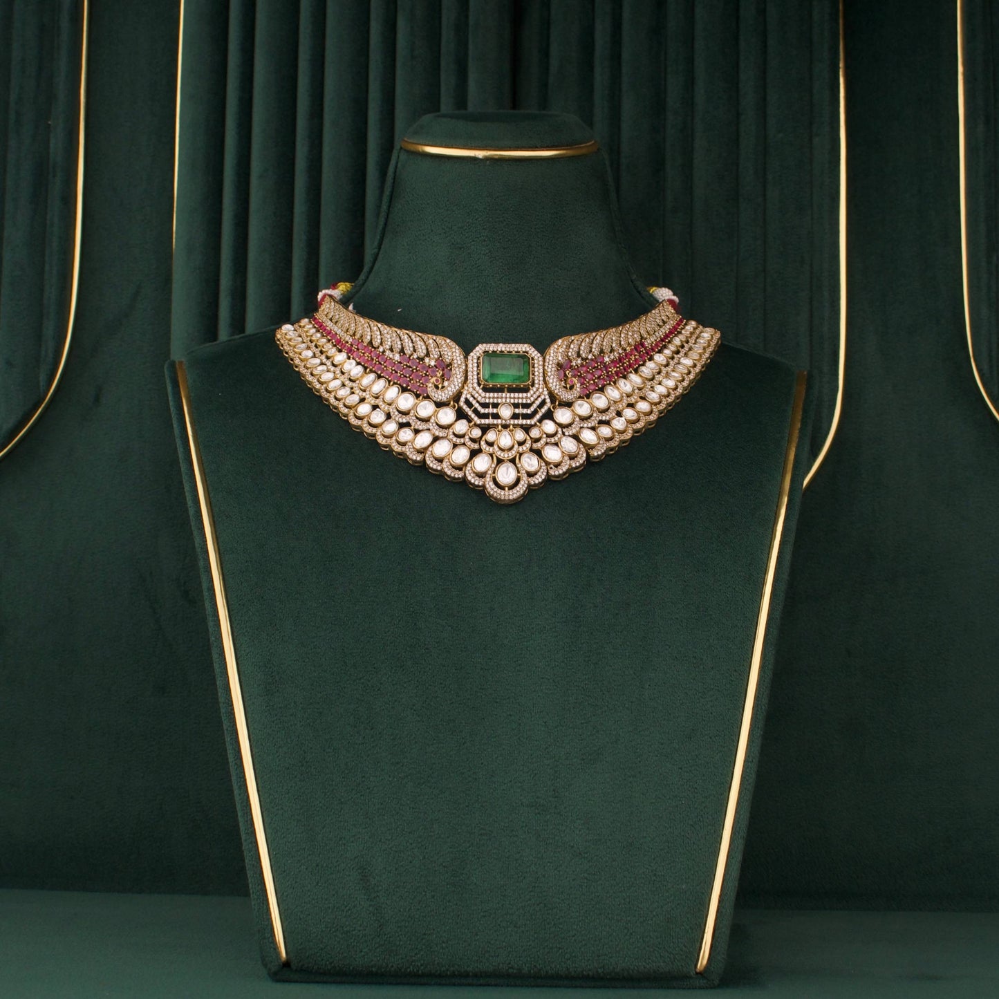 Designer Fusion Victorian Choker With Matching Earrings