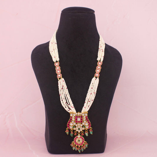 Unique Jadau Kundan Long Beads Mala