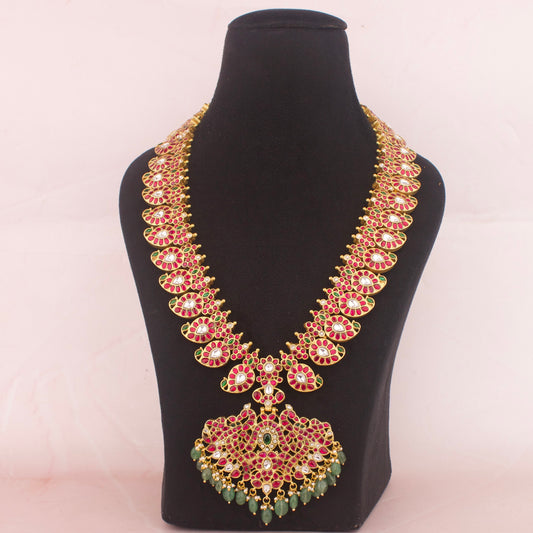 Bridal South-Indian Jadau Kundan Reversible 2 in 1 Mango Haram