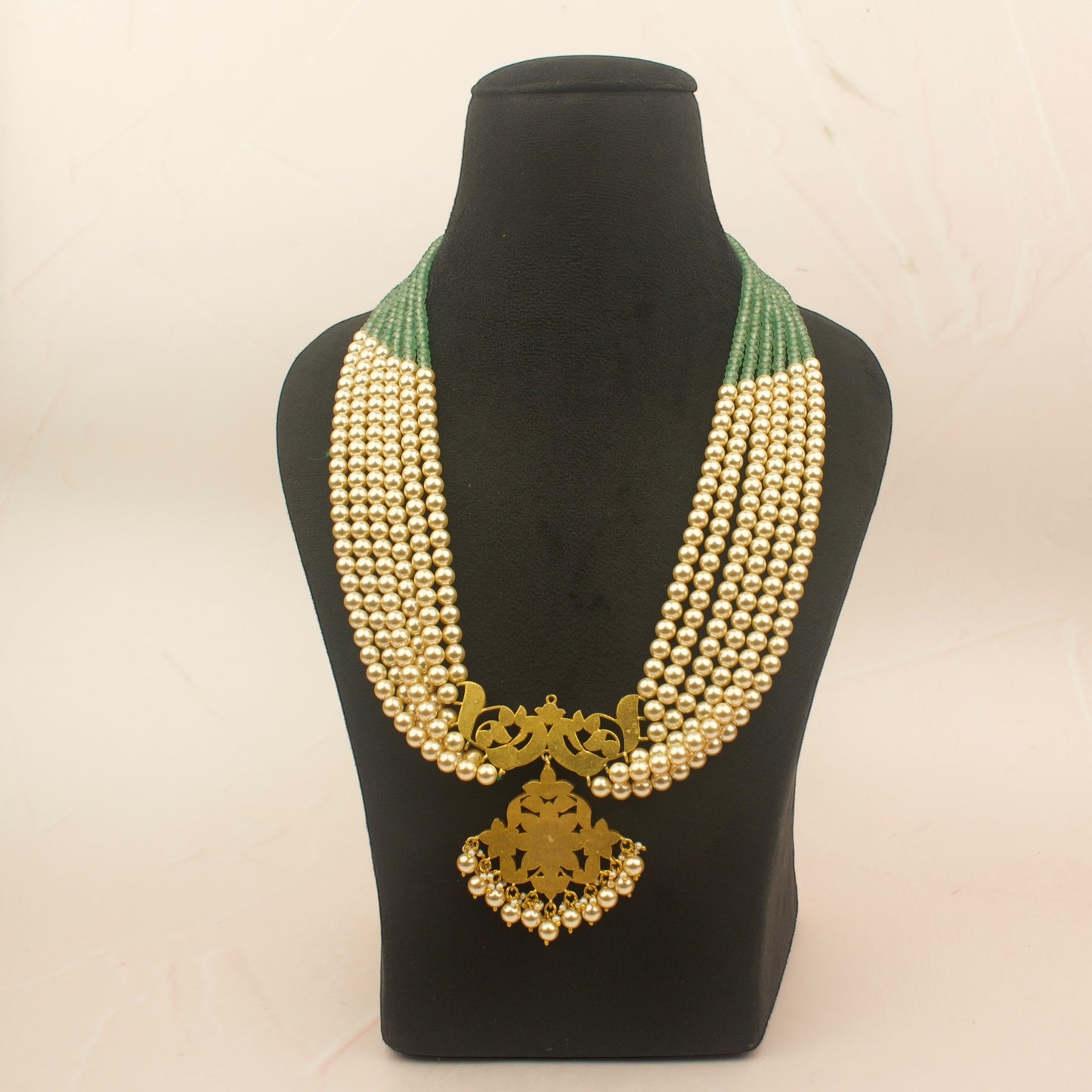 Jadau Kundan Pearl & BeadsMala