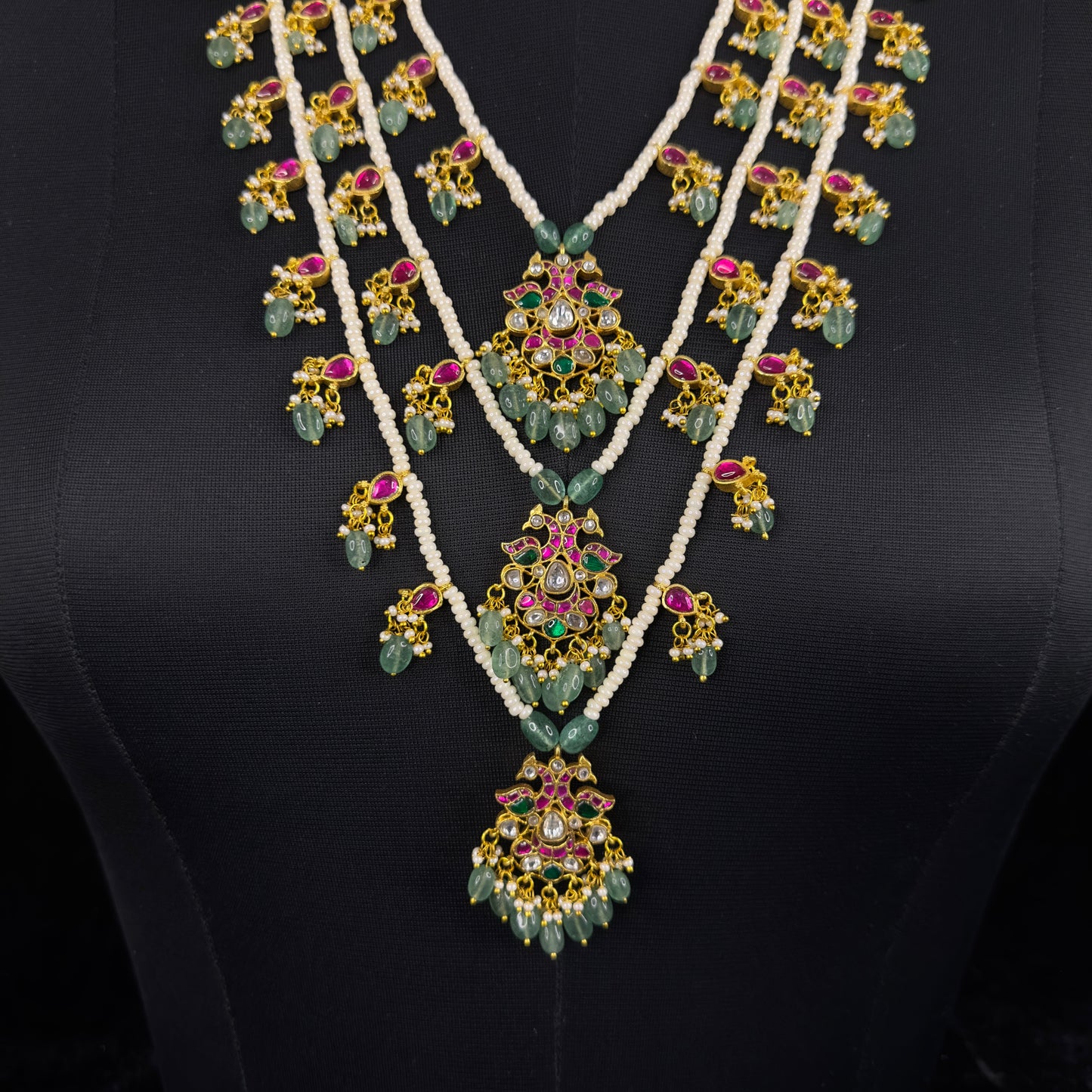 Jadau Kundan Multi Layered Necklace