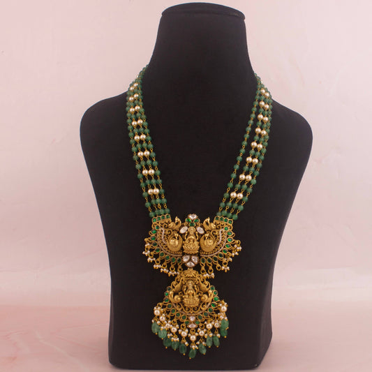 Royal Nakshi x Jadau Kundan Beads & Pearl Mala