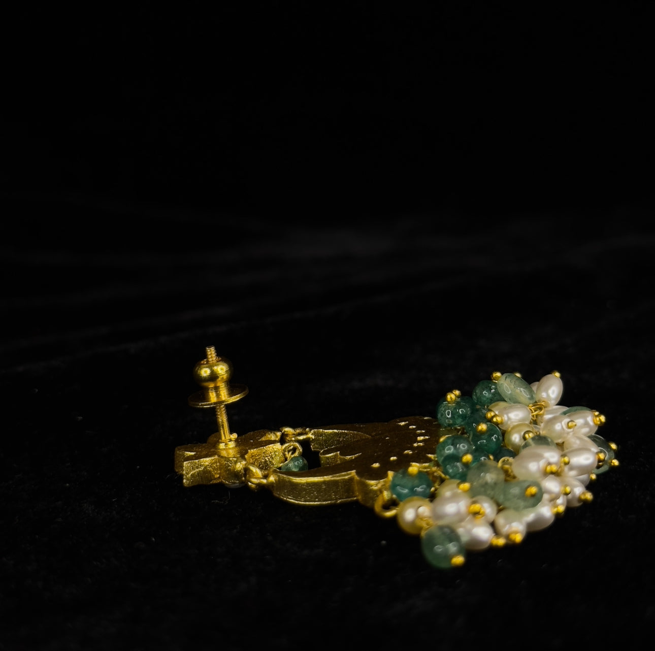 Opulent Blossom Jadau Kundan Chandbali