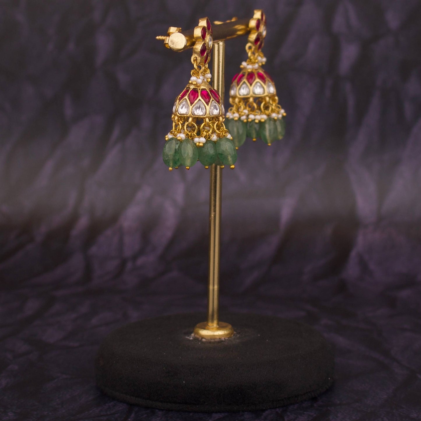 Elegant Designer Jadau Kundan Earrings – Royal Bridal Look