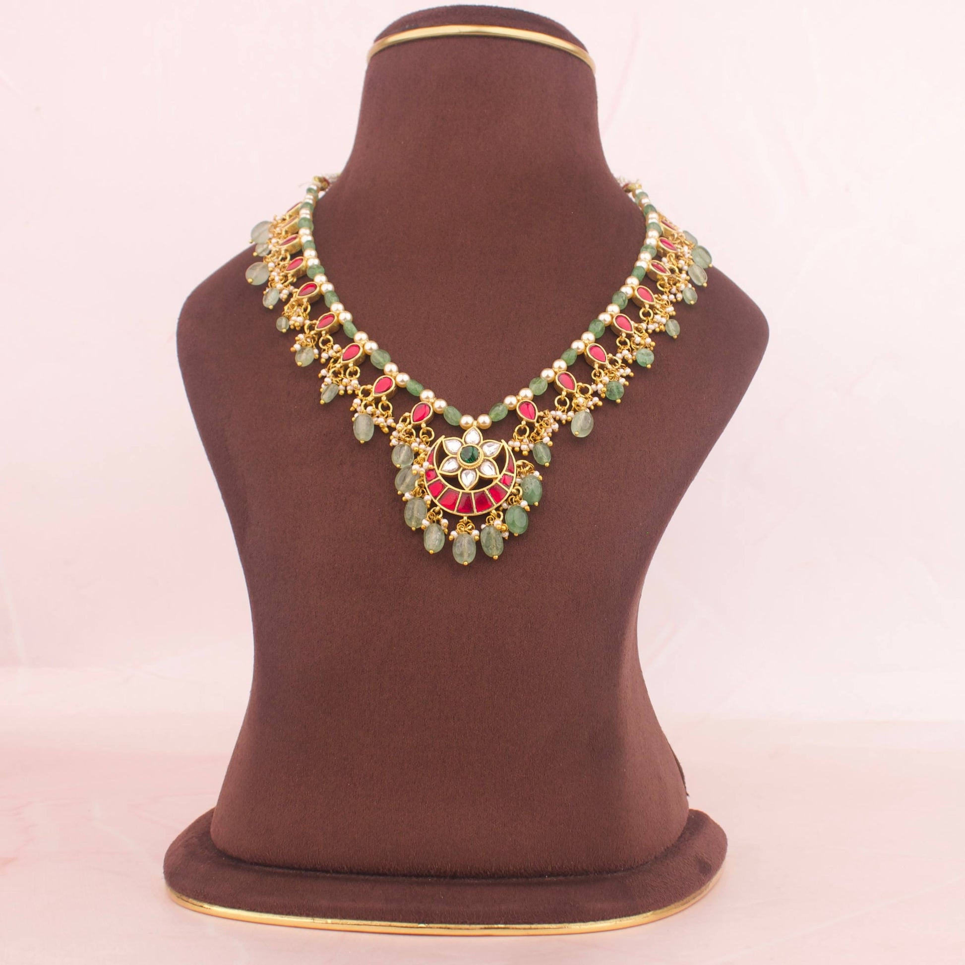 Designer Party Wear Jadau Kundan Necklace – Glamorous Edition