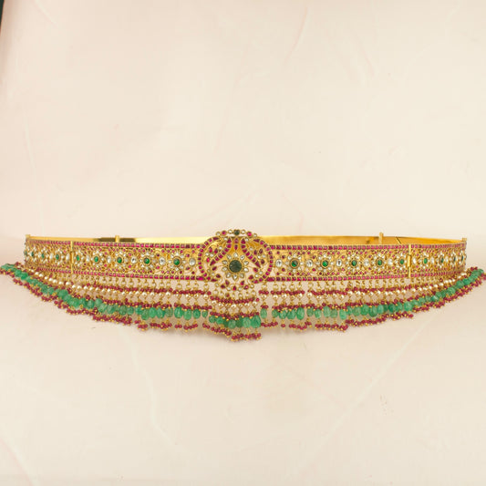 Royal Bridal Jadau Kundan Hipbelt / Vaddanam