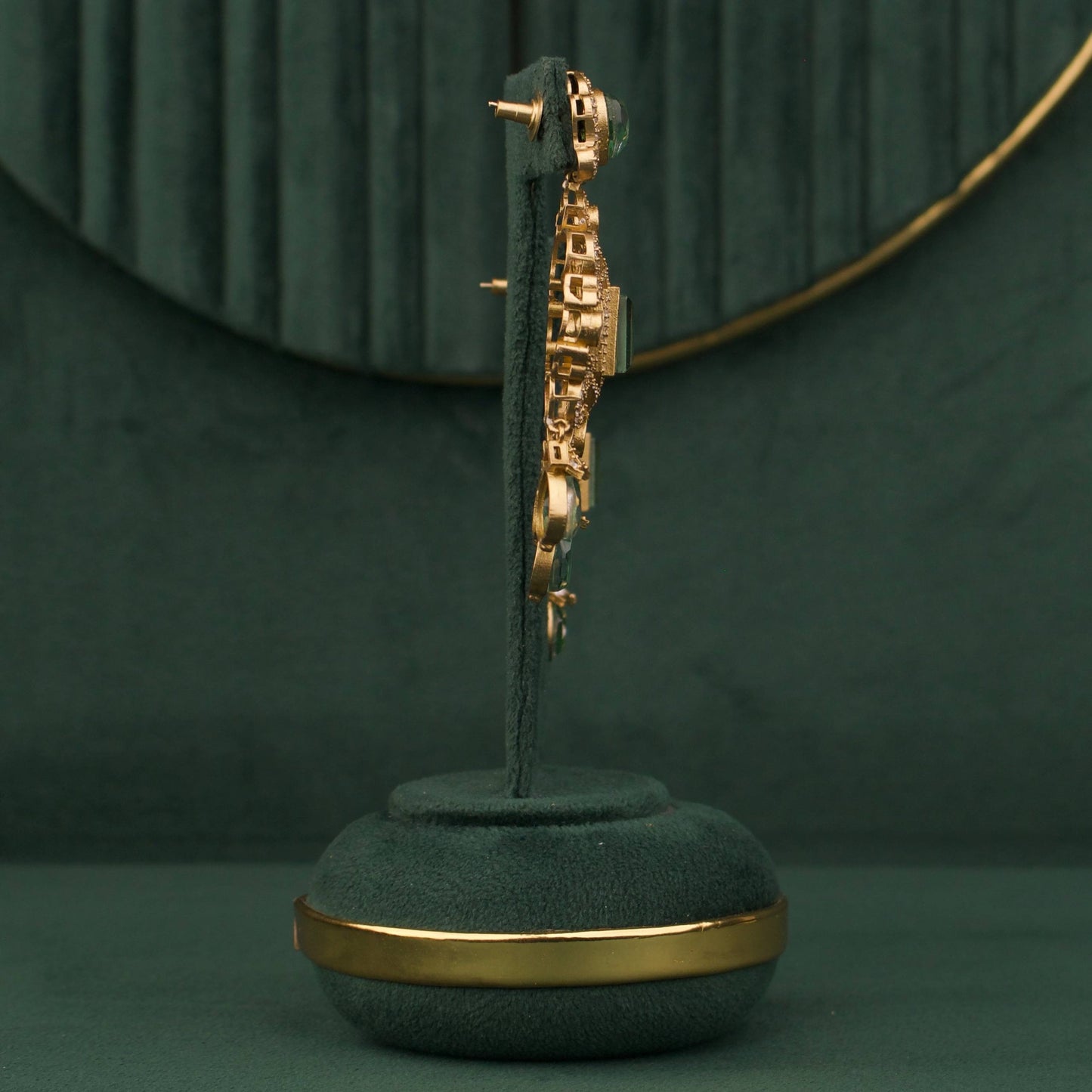 Royal Heritage Polki Jadau Kundan Layered Necklace Set With Matching Earrings