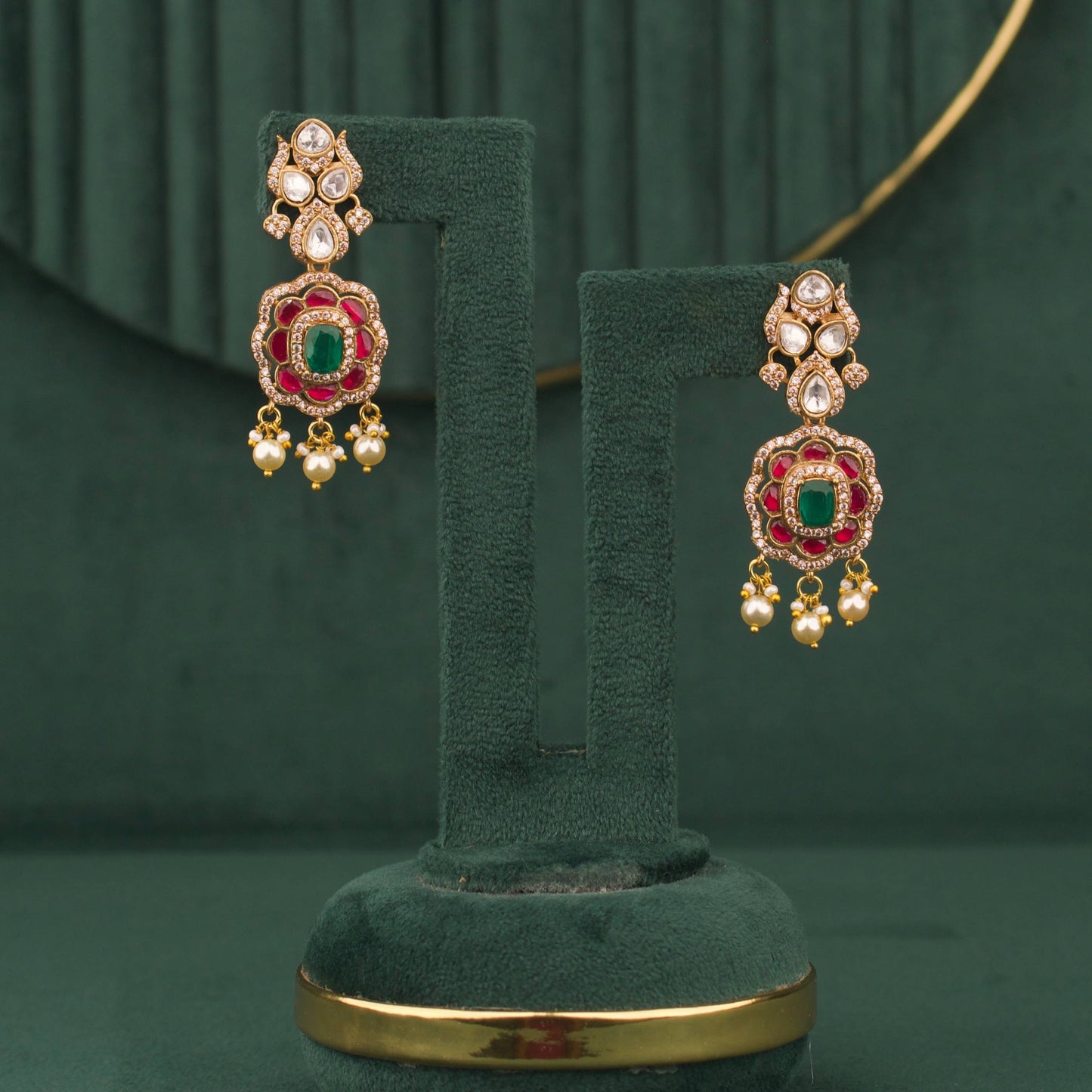 Stylish Victorian Choker With Matching Earrings