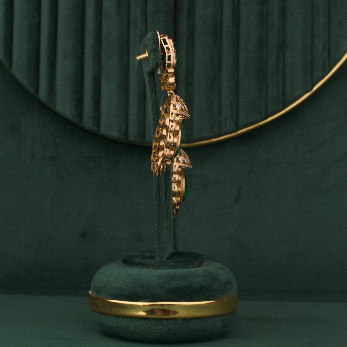 Sabyasachi Inspired Royal Polki Layer Haram With Earrings